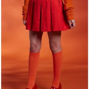 🍊Scooby-Doo! Velma Pleated Skirt, Size: S (Junior), NWT